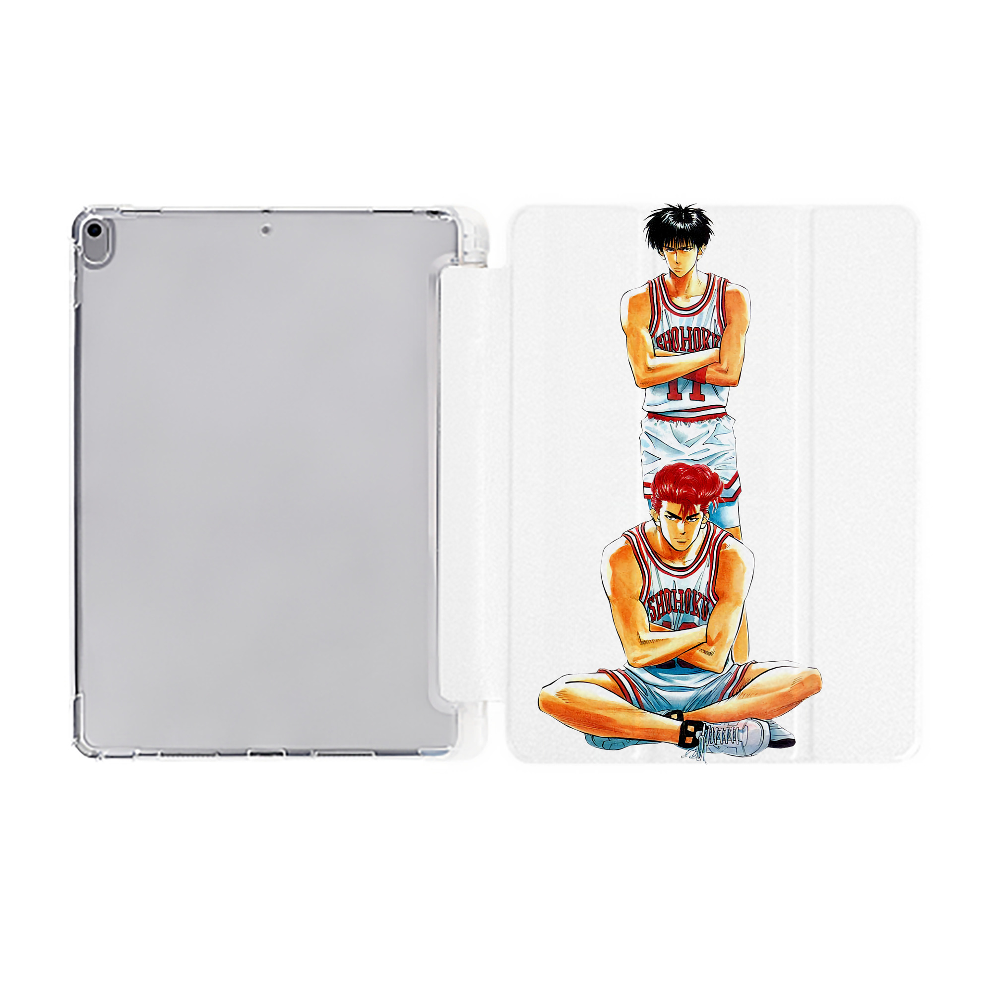 （画像用） SLAM DUNK／スラムダンク IPad ケース ペン収納付き 三つ折りスタンド PUレザー×シリコン 対応機種9.5/10.5/10.9インチ